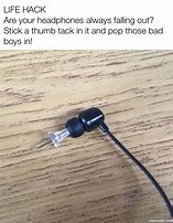 Image result for Guy with Earbud Taped to Face Meme