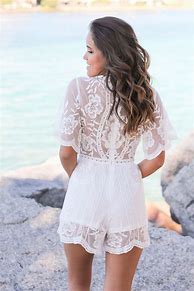 Image result for White Romper Dress with Pink Shoes