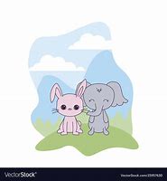 Image result for Rabbit and Elephant Cute