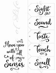 Image result for 5 Senses Gift Tags Printable Free