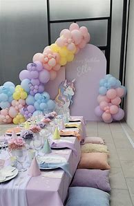 Image result for Pastel Rainbow Unicorn Birthday Party Cake