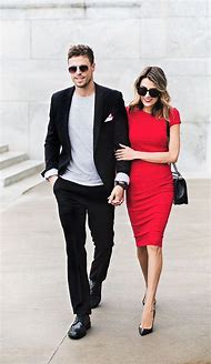 Image result for couple red dress valentine day