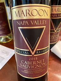 Image result for Maroon Cabernet Sauvignon Yountville