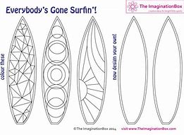 Image result for Surfboard Drawing Template