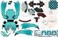 Image result for Miku Papercraft Template
