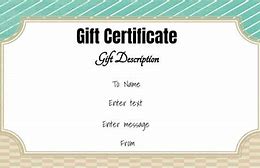 Image result for Free Customizable Gift Certificate Template