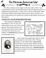 Image result for Mexican-American War Worksheet