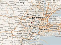 Image result for Bloomfield NJ Map