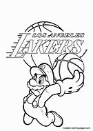 Image result for Lakers Free Coloring Pages