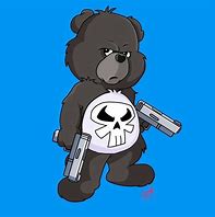 Image result for Care Bear with Gun