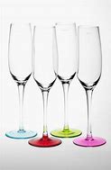 Image result for Colored Champagne Flutes