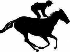 Image result for Horse Racing Clip Art Black and White