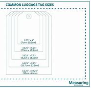 Image result for Luggage Tag Size Template