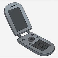 Image result for Cartoon Flip Phone