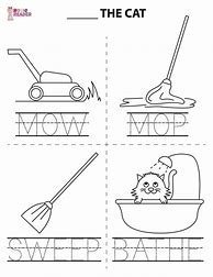 Image result for Tracing Picture a Words for Kindergarten