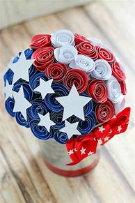 Image result for Red White and Blue Flower Centerpieces