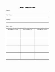 Image result for Story Writing Outline Template