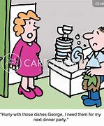 Image result for Funny Cartoon Washing Dishes