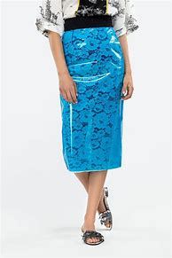 Image result for Vinyl Pencil Skirt with Button Front