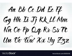 Image result for Brush Alphabet Letters