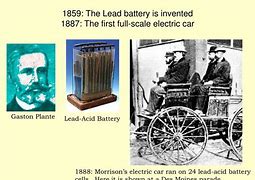 Image result for 1859 First Lead Acid Battery