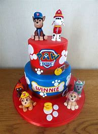 Image result for Paw Patrol and Ghost Spider Birthday Cake