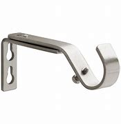 Image result for Curtain Rod Brackets 1 Inch