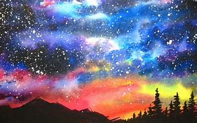 Image result for Night Sky Galaxy Art