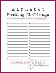 Image result for ABC Book Challenge Template
