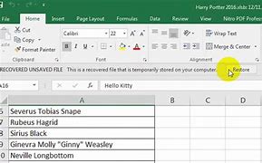 Image result for How to Recover Unsaved Excel Work