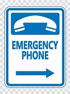 Image result for Emergency Phone Signage