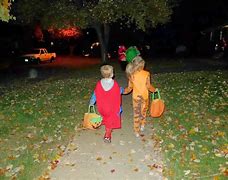 Image result for Pictures of Kids Trick or Treating
