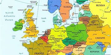 Image result for Mapping Europe with Major Cities