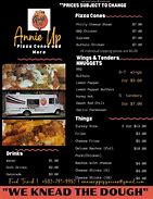 Image result for Annie Up Pizza Food Truck Menu