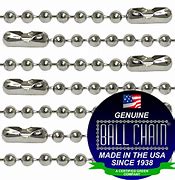 Image result for Ball Chain Sizes