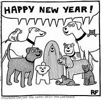 Image result for Happy New Year Dog and Cat