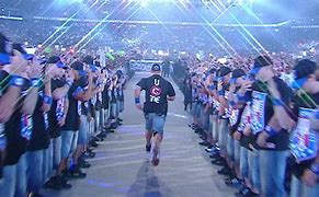Image result for John Cena Entrance Wrestlemania 25