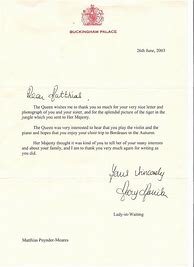 Image result for Template to Write Letter to the Queen