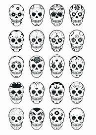 Image result for Skull Stencil Print Out