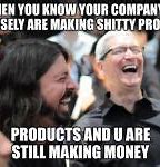 Image result for Tim Cook Laughing Meme