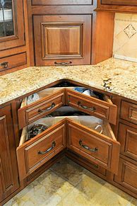 Image result for Corner Kitchen Wall Cabinet Ideas