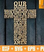 Image result for Lord's Prayer Cross