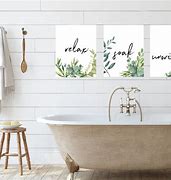 Image result for Bathroom Canvas Wall Art
