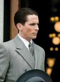 Image result for Christian Bale Slicked Back Hair