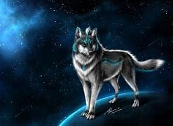 Image result for Wallpaper Cool Wolf in the Space