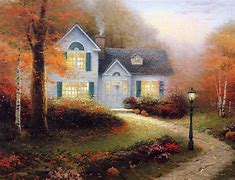 Image result for Thomas Kinkade Autumn Lane