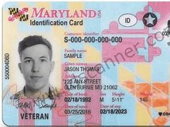 Image result for Real ID Card Maryland