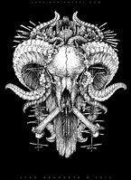 Image result for Ram Skull Illustration