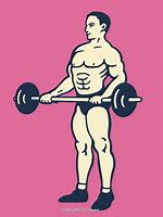 Image result for Weightlifter On Phone