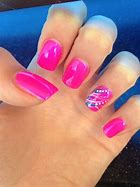 Image result for Hot Pink Acrylic Nail Designs